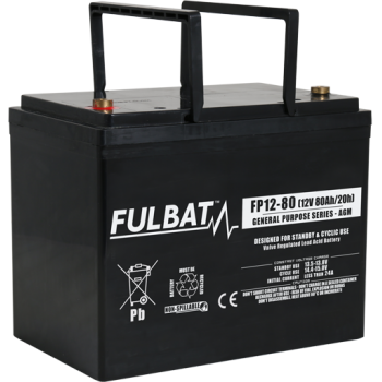 Fulbat FP12-80 12V 80Ah cвинцово-кислотный аккумулятор (260 x 168 x 210 mm) M6
