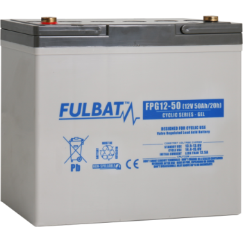Fulbat FPG12-50 12V 50Ah GEL Cyclic Battery