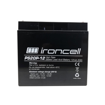 Ironcell 12V 20Ah lead-acid battery High rate