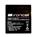 Ironcell 12V 5Ah lead-acid battery (90x70x101 mm) T2