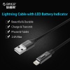 ORICO USB Lightning Battery Indicator red charging cable (LTD)