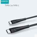 Romoss Type-C to Type-C CB32N1 strain relief USB kaabel 1m
