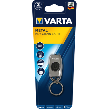 Varta metal key chain light