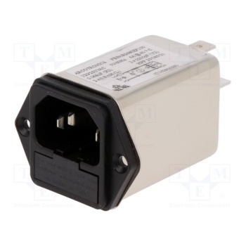 Connector: AC supply; socket; male; 6A; 250VAC; IEC 60320; -25÷85°C