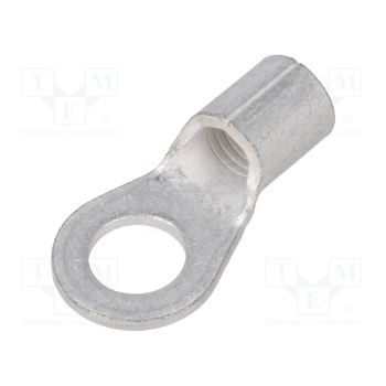 Ring terminal; M6; 8mm2; crimped; for cable; non-insulated; tinned