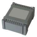 Трансформатор низкий закрытый 1VA 230V/115V 2*6V 2*0.08A UI21/7.3 PCB Indel