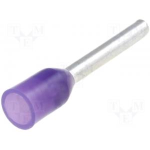 Cable End Single End 0.25mm 8mm Purple