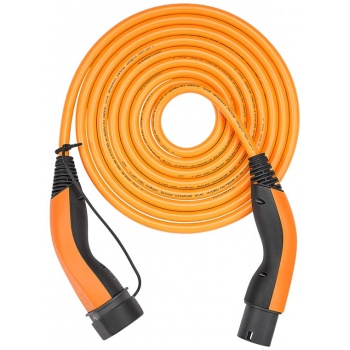 Type 2 HELIX Convenience Charging Cable, up to 22 kW, 5 m, orange