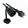 Rubber extension cable 5m - 3g1.5 - german socket