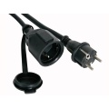 Rubber extension cable 5m - 3g2.5 - german socket