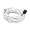 Extension cord 10m german type plug, 3g1.5mm², white