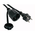 Rubber extension cable 10m - 3g1.5 - german socket