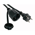 Rubber extension cable 10m - 3g2.5 - german socket