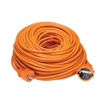 Extension cable 40m - german earth - 3g1.5mm² - orange