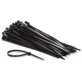 Nylon cable tie set -  4.8 x 200mm - black (100pcs)