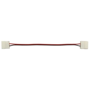Cable with push connectors for flexible led strip - 8 mm mono colour