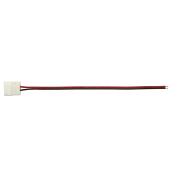 Cable with 1 push connector for flexible led strip - 10 mm mono colour