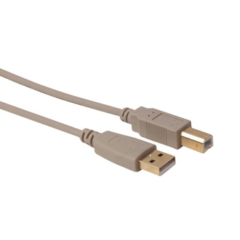 Usb 2.0 a plug to usb 2.0 b plug / copper / basic / 5 m / gold plated / m - m