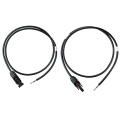 Extension cable set with connectors (2pc) - loose end for solar (sol16,...) - 1m