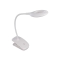 Rechargeable led table lamp with clip - dimmable - 20 leds - white