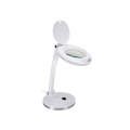 Led desk lamp with magnifying glass 5 dioptre - 48 leds - white