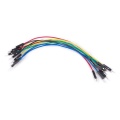 Set of awg breadboard jumper wires - one pin male to male - 5.9" (15 cm) - 10 pcs