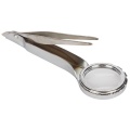 Magnifying glass 25mm with tweezers