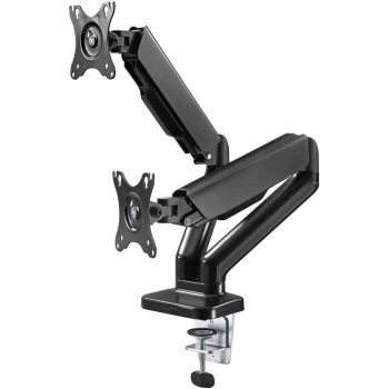 Double Monitor Mount with Gas Spring, black