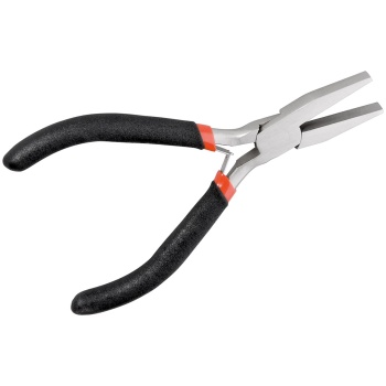 Flat-Nose Pliers with Half-Round Tip, 125 mm