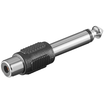 RCA Adapter to Mono AUX Jack, 6.35 mm Male