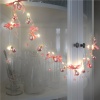 10 LED Silver Wire Fairy Lights "Balls & Ribbons"