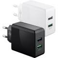 USB-A QC Dual Fast Charger (28 W) white