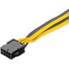 Power Supply Cable 8-Pin Female to Dual 6+2 Male for PCIe