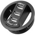 3 Port USB 2.0 Hi Speed In-Desk HUB