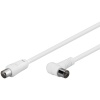 Angled Antenna Cable (80 dB), Double Shielded