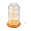 Glass Bell with Micro LED Light Chain