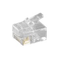 RJ12 Modular Plug for Round Cables, 6-Pin