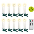 10 Wireless LED Christmas Tree Candles