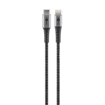 Lightning USB-C™ Textile Cable with Metal Plugs, 0.5 m
