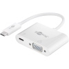 USB-C™ Adapter to VGA, PD, White