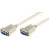 D-SUB 9-Pin Connector Cable, Female/Female, Serial Null Modem