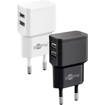 USB-A Dual Charger (12 W) black