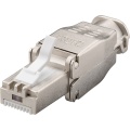 Tool-free RJ45 Network Plug CAT 6A STP Shielded