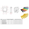Cable Marker Clips "Digits 0–9" for Cable Diameters of 5.6 - 7.4 mm