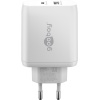 USB-C™ PD GaN Dual Fast Charger (45 W) white
