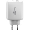 USB-C™ PD GaN Dual Fast Charger (65 W) white