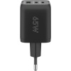USB-C™ PD GaN Multiport Fast Charger Nano (65 W) black