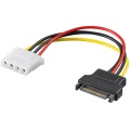 PC Power Cable/Adapter, SATA Female to 5.25 Inch Female