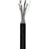 CAT 6 outdoor network cable, S/FTP (PiMF), black