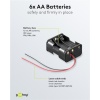 6x AA (Mignon) Battery Holder